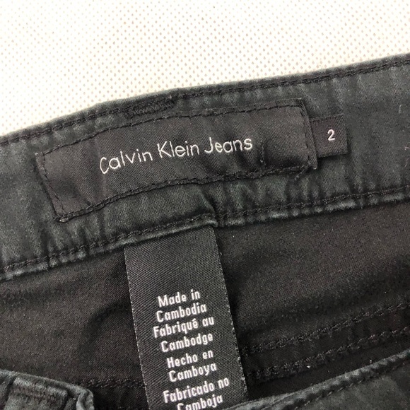 Calvin Klein Women’s Skinny Black Jeans 2 - Picture 5 of 6